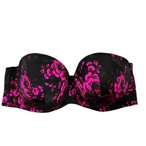 Torrid Metallic Roses Bra 46DD Convertible